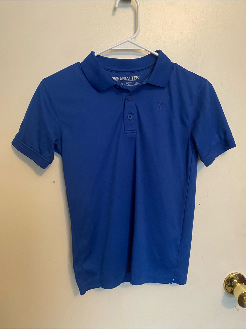 Ariat Tek Boys Blue Performance Polo